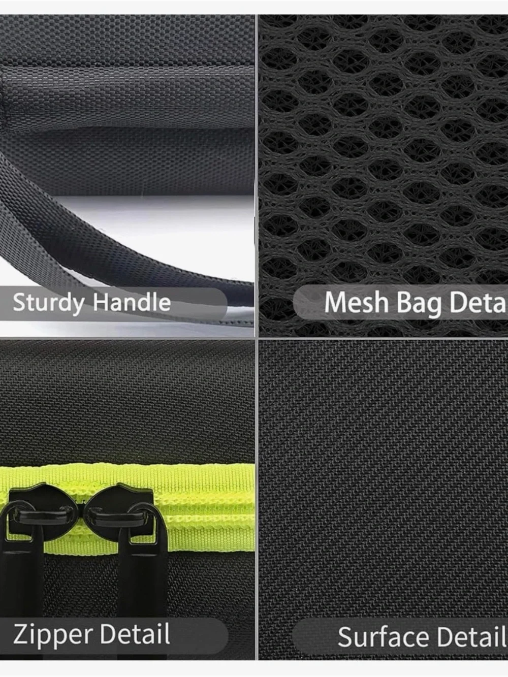 Black and Lime Green Hard Travel Case for One Blade Trimmer